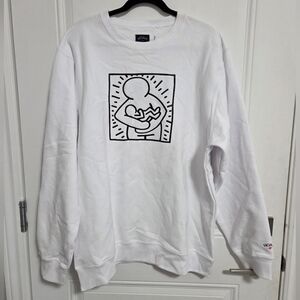 NWT - Noah x Keith Haring "Peace On Earth" Sweatshirt - Made In Canada -Size XXL